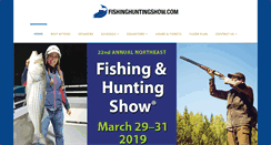 Desktop Screenshot of fishinghuntingshow.com