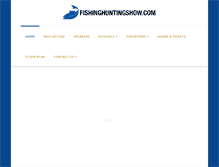 Tablet Screenshot of fishinghuntingshow.com